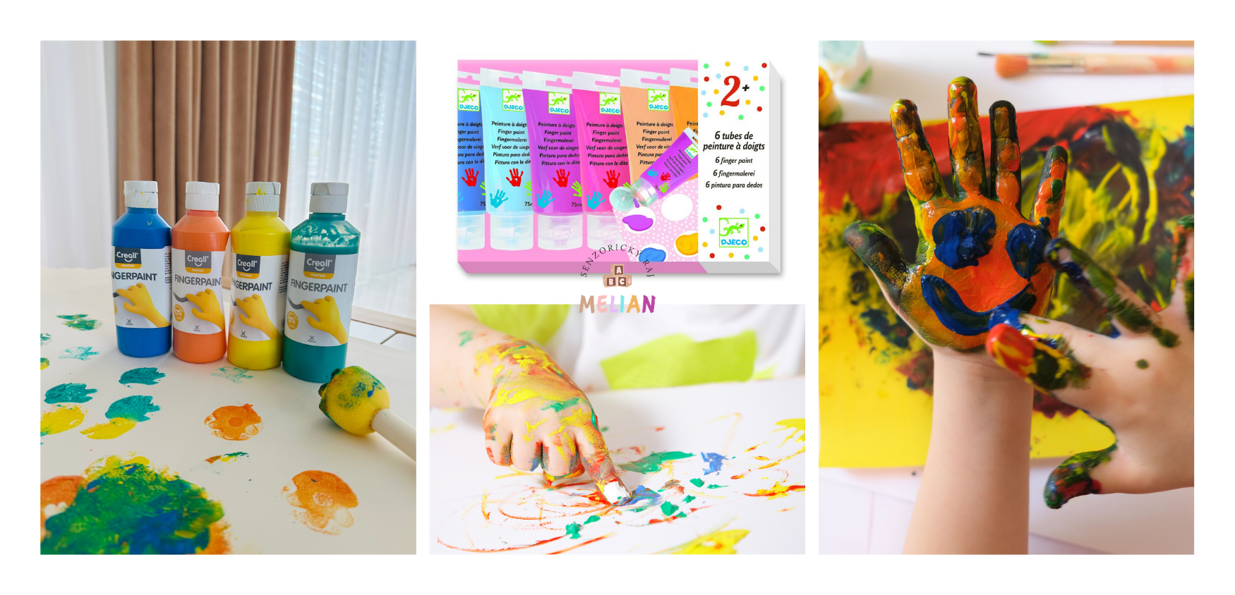 White Beige Minimalist Photo Collage Wraparound Mug